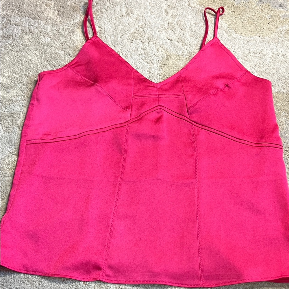 a new day Fuchsia Top Y2K Satin Cami